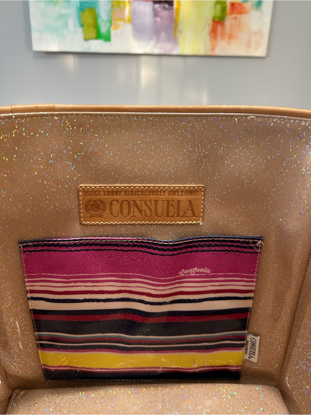 Consuela Calvin Classic Diego Embroidered Tote - Picture 3 of 16